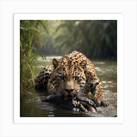 Jaguar In The Jungle Art Print