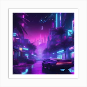 Crazy Night Art Print