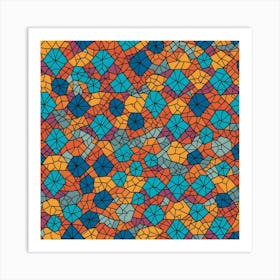 Mosaic Tile Pattern Art Print