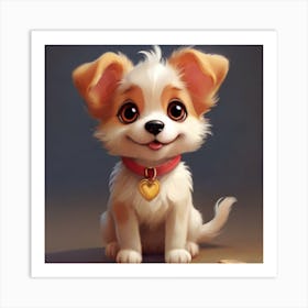 Cute Puppy Art Print