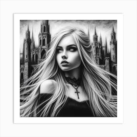 Gothic Girl 2 Art Print