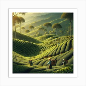 Tea Garden Art 2 Art Print