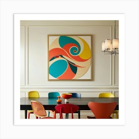 Colorful Dining Room Art Print