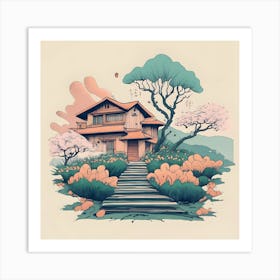 Japanese House Art Print