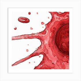 Red Blood Cell Art Print