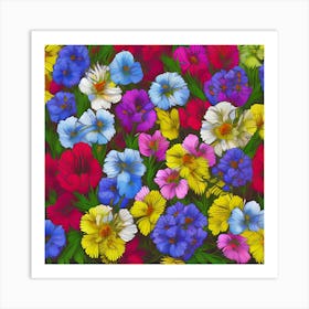 Alstroemeria Flowers 12 Art Print