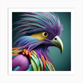 Colorful Eagle Art Print