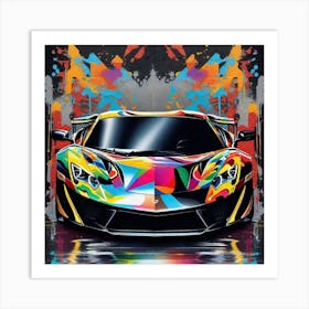 Splatter Car 15 Art Print