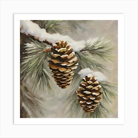 Pine Cones Art Print