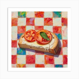 Pastel Tile Bruscetta 3 Art Print