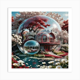 House In A Bubble Art Print