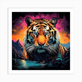 Mountain Tiger Art Print