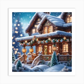 Christmas House 113 Art Print