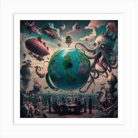 Whimsical Worlds Beyond Earth Art Print