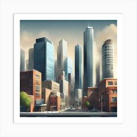 Cityscape Art Print