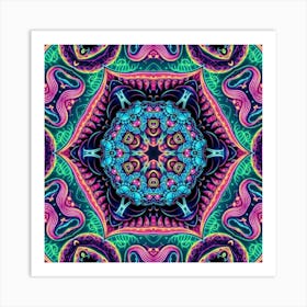 Psychedelic Mandala 5 Art Print