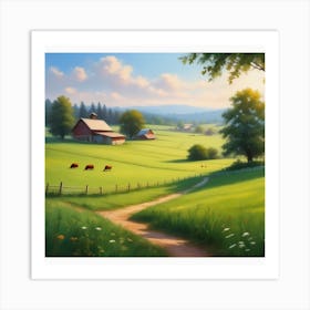 Farm Landscape 9 Art Print