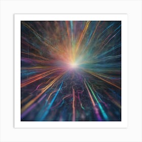 Abstract Rays Of Light 22 Art Print