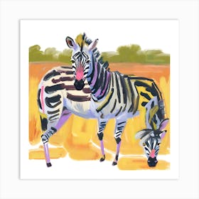 Plains Zebra 01 Art Print