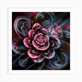 Fractal Flower 1 Art Print