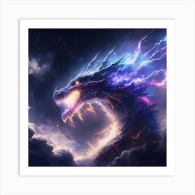 Lightning Dragon 1 Art Print