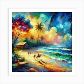 Mexico Beach Art Print