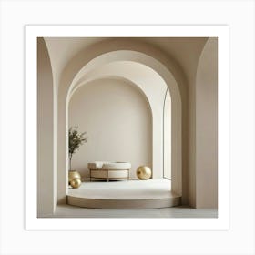 Room With Arches 6 Art Print