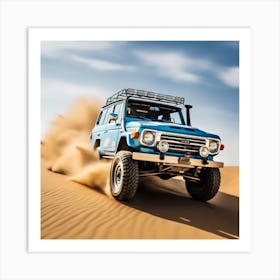 Toyota Land Cruiser In The Desert Art Print