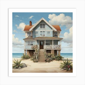 House On The Beach 3 Art Print