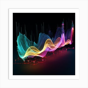 Abstract Wave Pattern Art Print