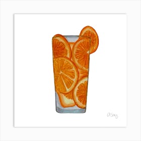 Orange Drink Art Print