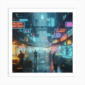 Cyberpunk City Art Print