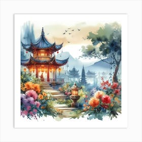 Chinese Pagoda 40 Art Print