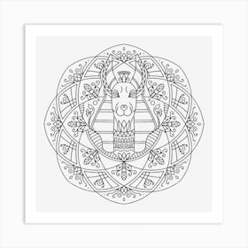 Egyptian Mandala 07 Art Print