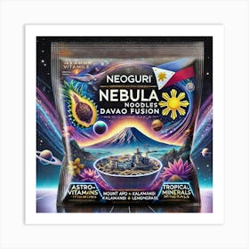 Neoguri Nebula Noodles Davao Attractions Packaging Scifi Art Print