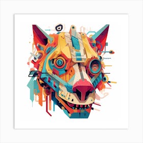 Wolf Head 2 Art Print