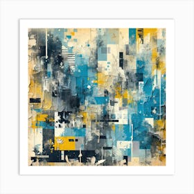 Abstract Textured Painting Art Print