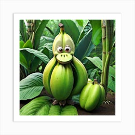 design of a banana Art Print