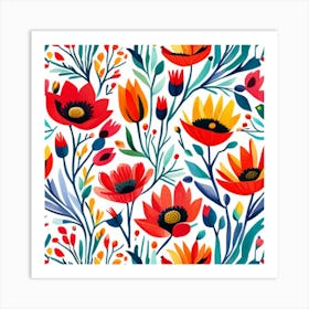 Floral Pattern Art Print