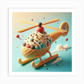 Ice Cream Helicopter 5 Art Print