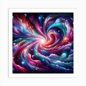 Galaxy Swirl Art Print