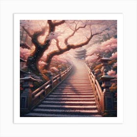 Sakura Way Art Print