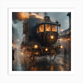 Steam Train Art Print