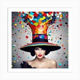 Colorful Hat 2 Art Print