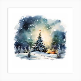 Snowfall Symphony Art Print