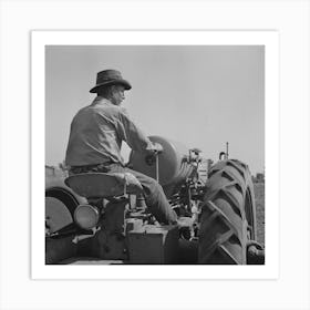 Merced County, California, Tractor Operators By Russell Lee Art Print