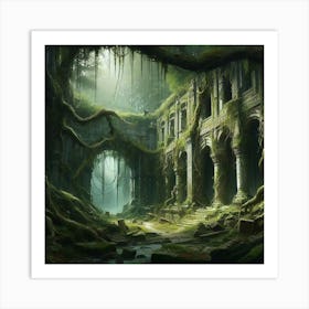 Ruins Of A Forest Art Print