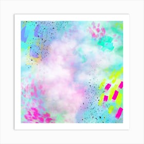 Abstract Explosion 4 Square Art Print