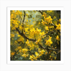 Yellow Blossoms 1 Art Print