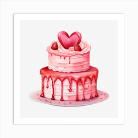 Valentine'S Day Cake 14 Art Print